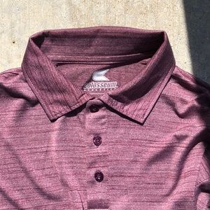 Maroon Golf Polo Size L.
